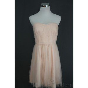 J.Crew Tulle Maura Dress Strapless Pink $228 NWT